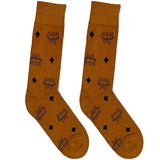 Brown MCM Logo Socks