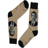 Brown Obama Socks