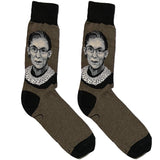 Brown Ruth Bader Ginsburg Socks