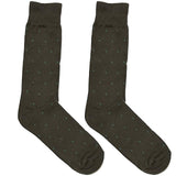 Brown Tiny Line Pattern Socks