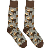 Brown Winter Deer Socks
