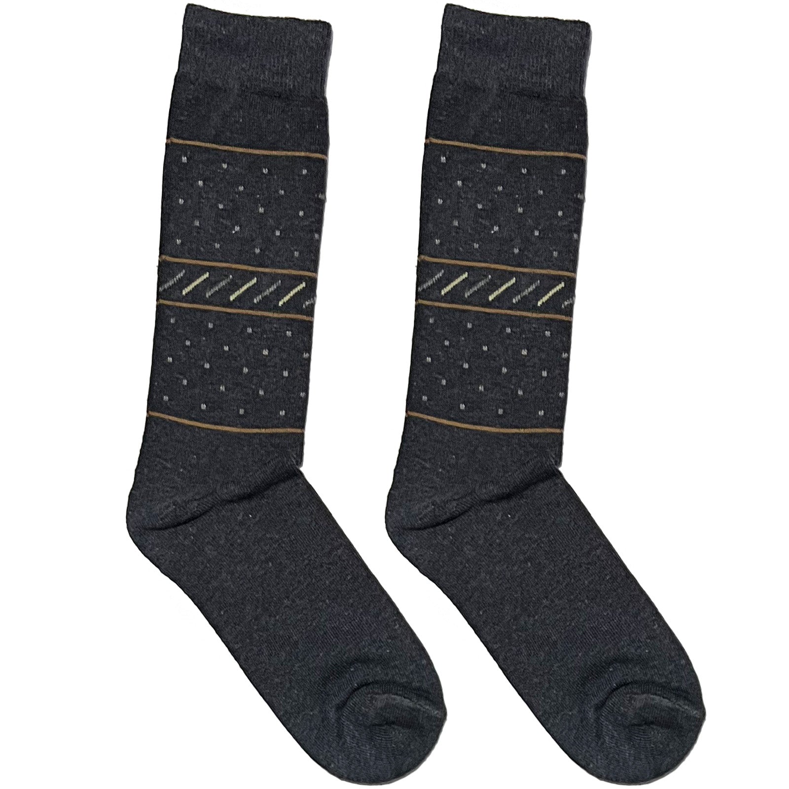 Dark Grey Tiny Polka Line Socks