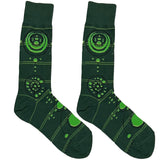 Green Abstract Socks
