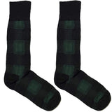 Green And Black Chequered Socks