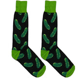 Green And Black Cucumber Socks