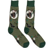 Green And Brown Bat Socks