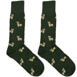 Green And Brown Cat Socks
