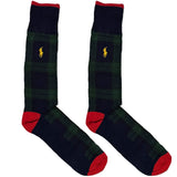 Green And Red RL Chequered Socks