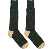 Green And Red Warrior Socks