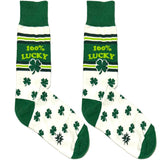 Green And White Lucky Socks