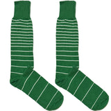 Green And White Stripes Socks