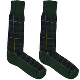 Green And Yellow Chequered Socks