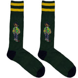 Green And Yellow RL Polo Teddy Socks