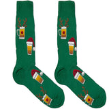 Green Christmas Beer Socks
