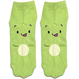 Green Cute Character Ankle Socks