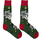Green Electric Shock Socks