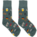 Green German Beer Short Crew Socks