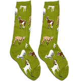 Green Goat Short Crew Socks