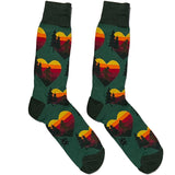 Green Heart Ape Socks