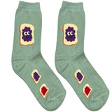 Green Jam Bread Short Crew Socks
