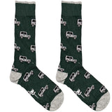 Green Jeep Truck Socks
