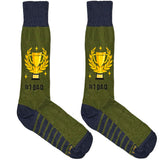 Green No 1 Dad Socks