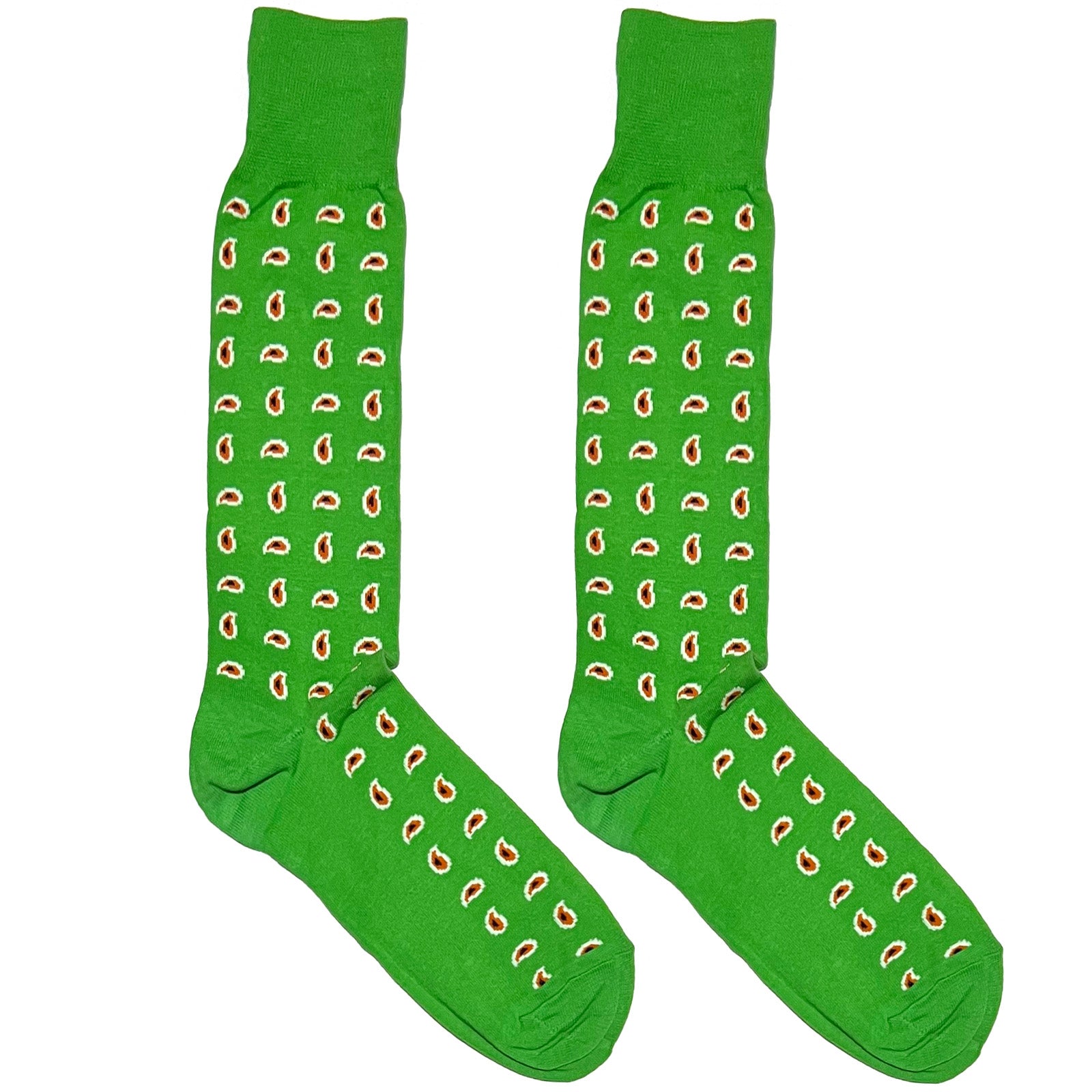 Green Paisley Socks