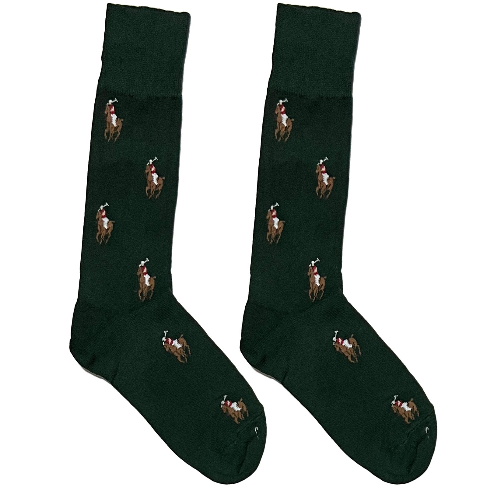 Green RL Polo Horse Socks