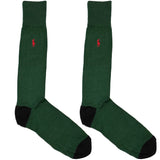 Green RL Polo Solid Socks