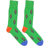 Green RL Polo Teddy Bear Socks