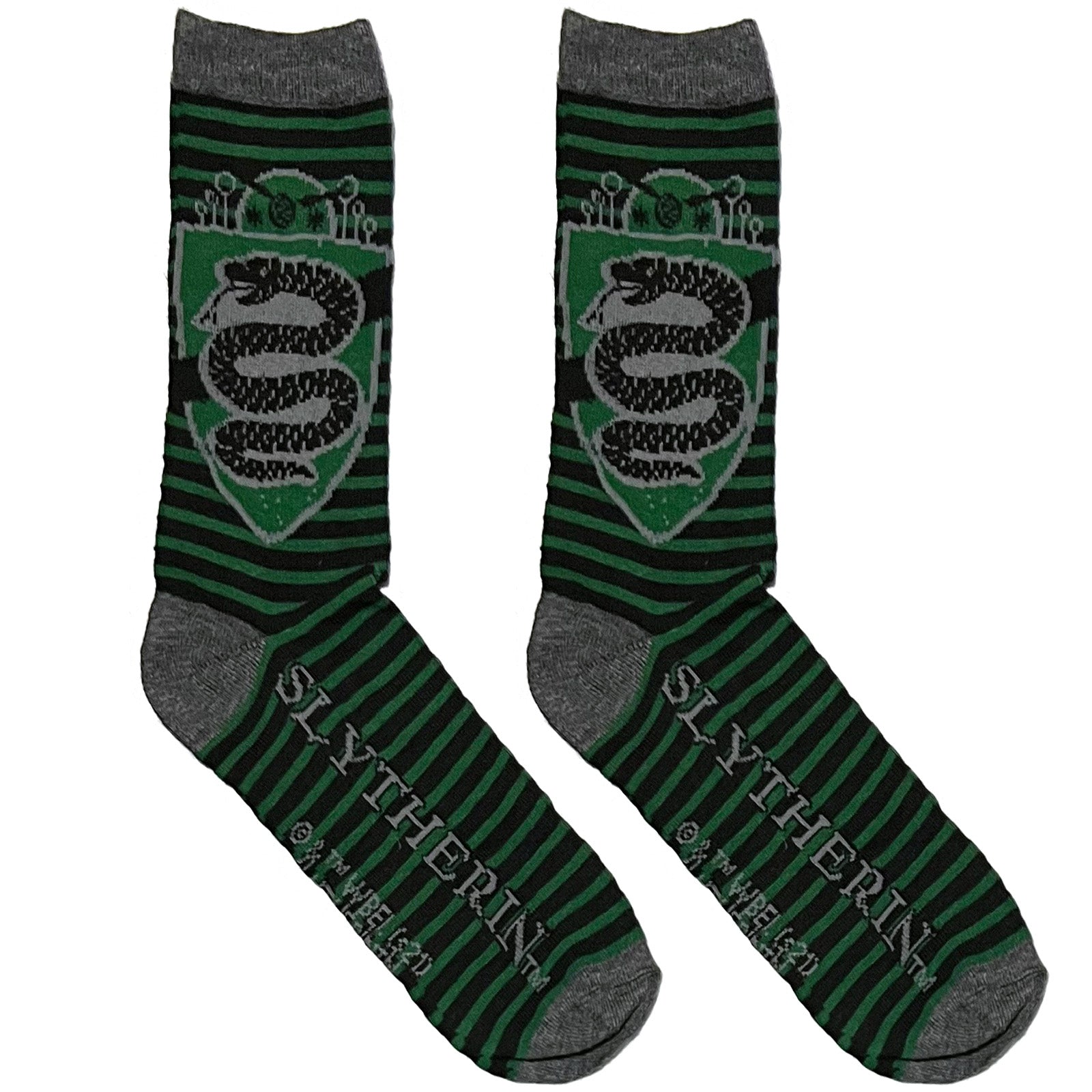 Green Slytherin Short Crew Socks