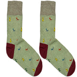 Green Snake Short Crew Socks