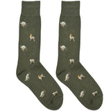 Green Squirrel Socks