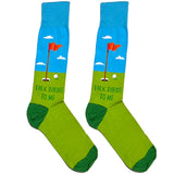 Green Talk Birdie Golf Socks