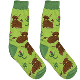 Green Yak Short Crew Socks