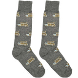 Grey And Brown Car Socks