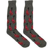 Grey And Red Boxing Socks