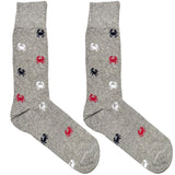 Grey And Red Crab Socks