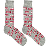 Grey And Red Marvel Socks