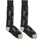 Grey And White Bird Socks