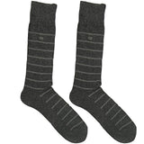 Grey And White CK Stripes Socks