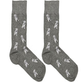 Grey And White Dalmitian Socks