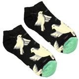 Grey And White Pigeon Ankle Socks