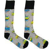 Grey Bam Boom Socks