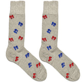 Grey Boxing Match Socks