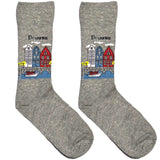 Grey Brugege City Short Crew Socks