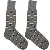 Grey Candles Socks