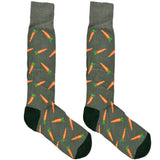 Grey Carrot Socks