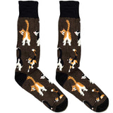 Grey Cat Bottom Socks