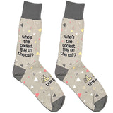 Grey Coolest Guy Socks